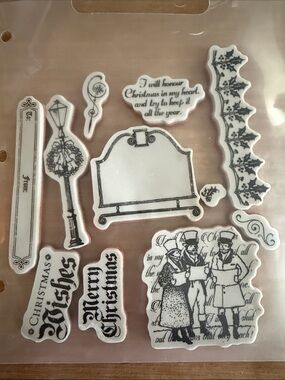 Graphic 45 “Christmas Carol” Cling Stamps